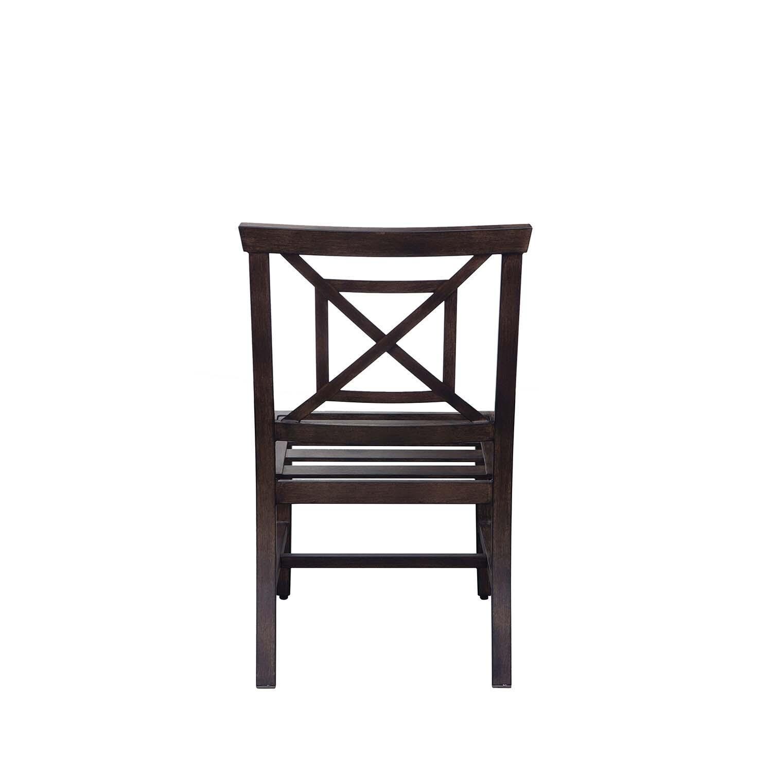Atlantis 13 Pc Aluminum Dining Set w/ 118 Inch Table, Swivel Rockers, and Spa Cushions in Walnut By Darlee - Back Frame Only - White Background thumbnail