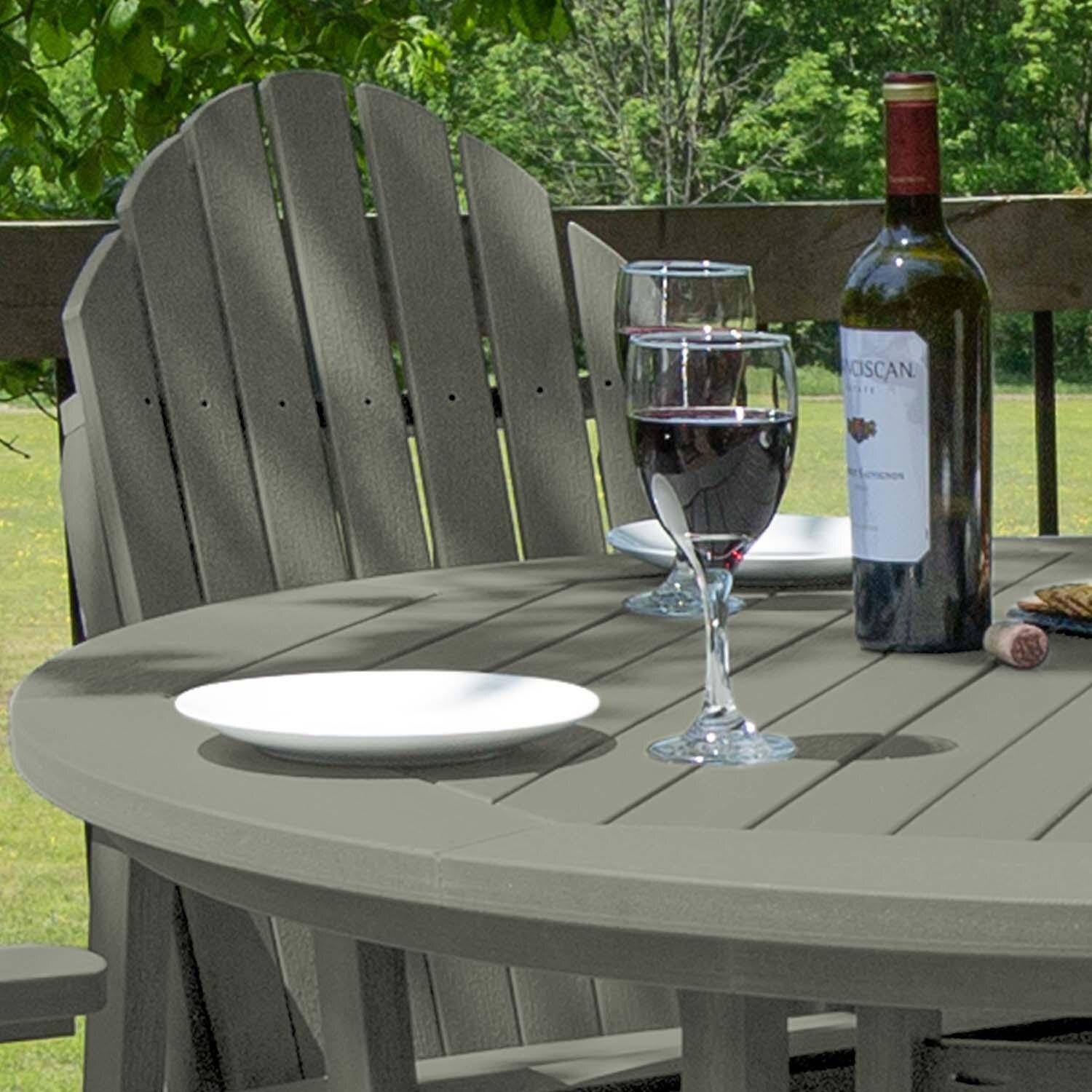 Dream Bay 5 Pc Set Recycled Plastic Counter Height Dining Set In Eucalyptus By Lakeview - Detail thumbnail