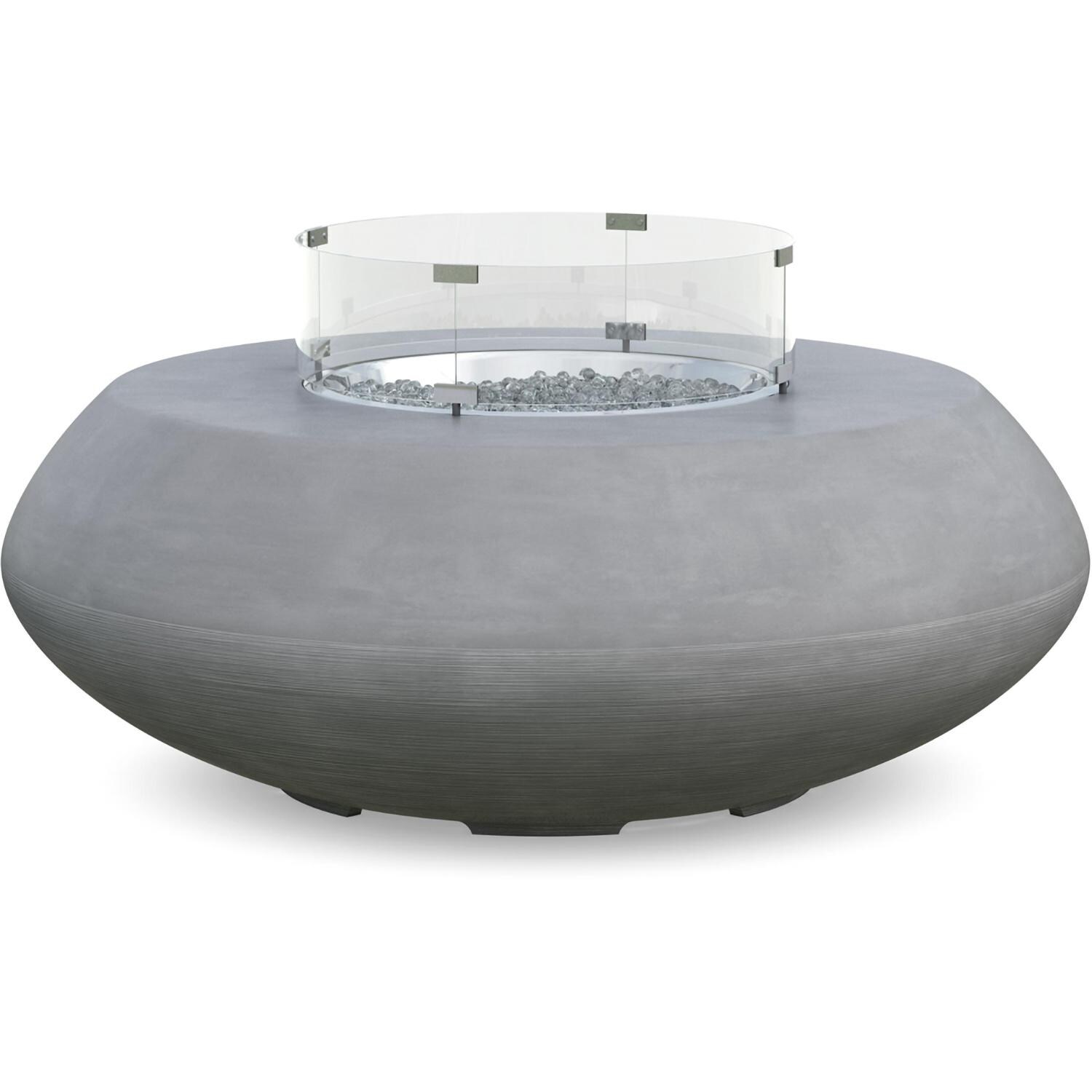 Azzurro Living Durban 48 Inch Propane Fire Table W/ Tank Cover in Gray - Front - White Background thumbnail