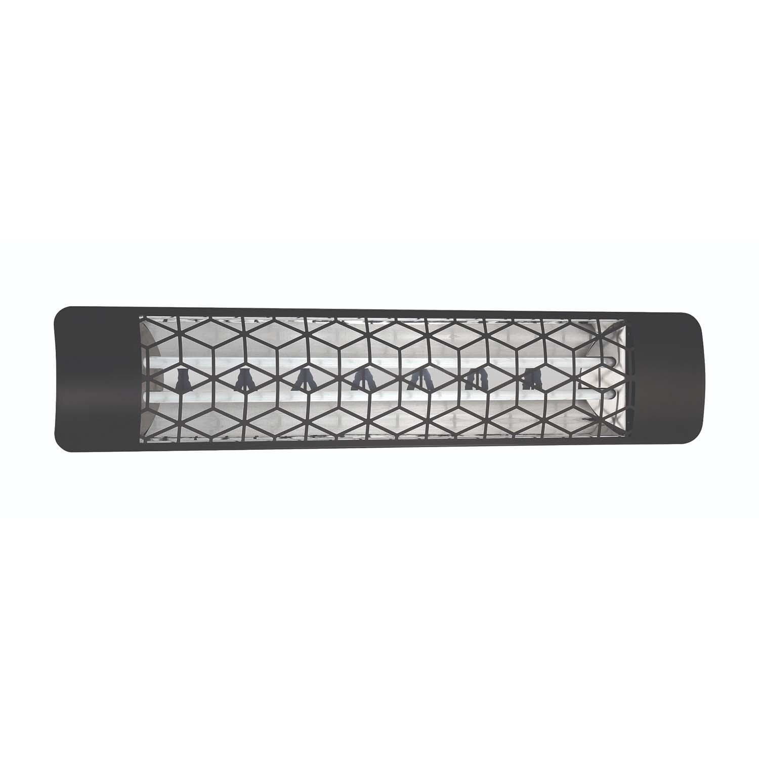 Eurofase Stella Series 39-Inch 4000 Watt Dual Element 240V Electric Infrared Patio Heater - Black - EF40240B6
