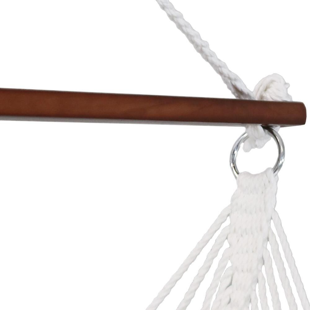 Ultimate Patio Tufted Victorian Hanging Hammock Swing - Gray - Bar Detail thumbnail