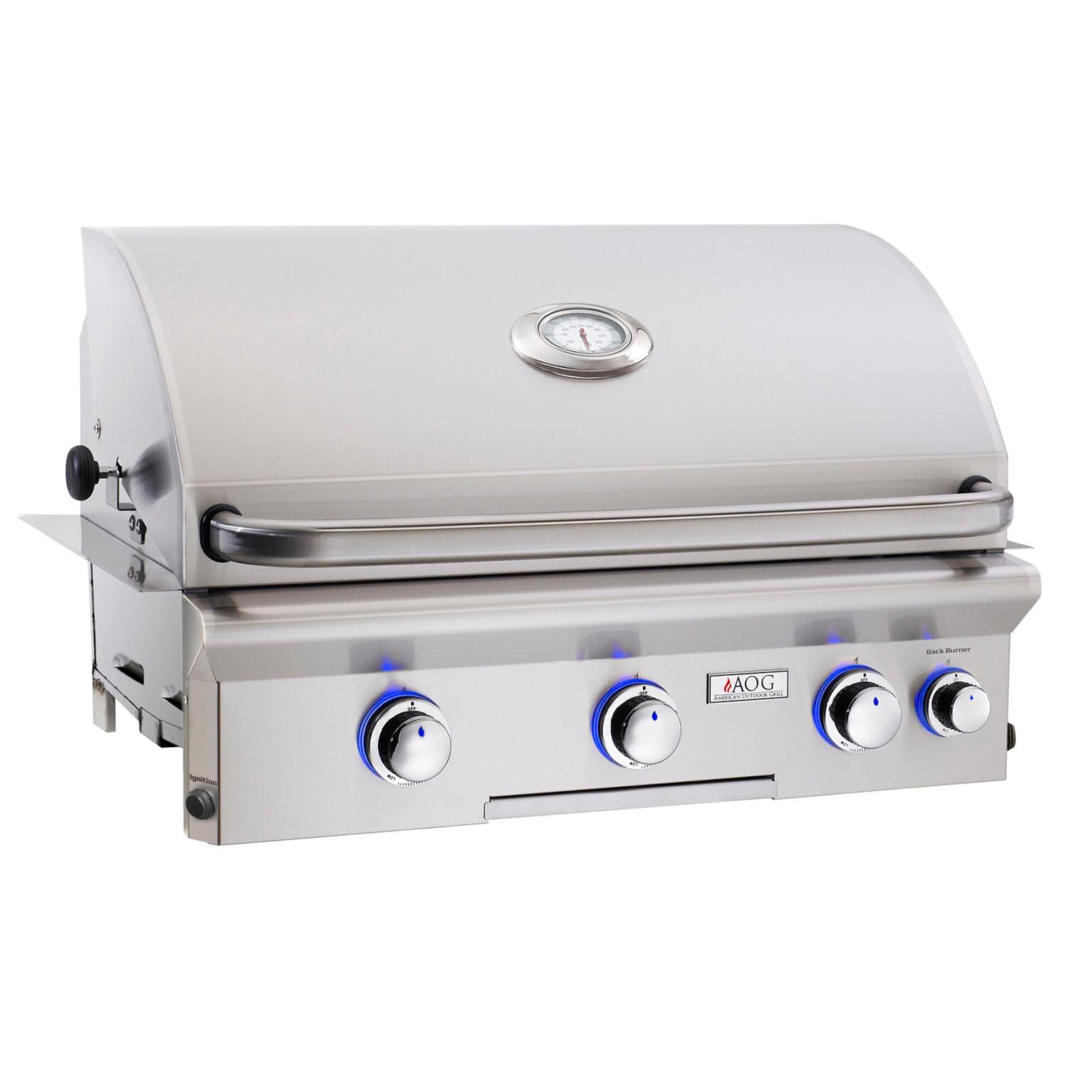 American Outdoor Grill L-Series 30-Inch 3-Burner Built-In Natural Gas Grill With Rotisserie - 30NBL thumbnail