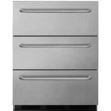 Summit Commercial 24-Inch 3.1 Cu. Ft. Outdoor Rated Refrigerator Drawers - Stainless Steel - SP6DSSTBOS7 image