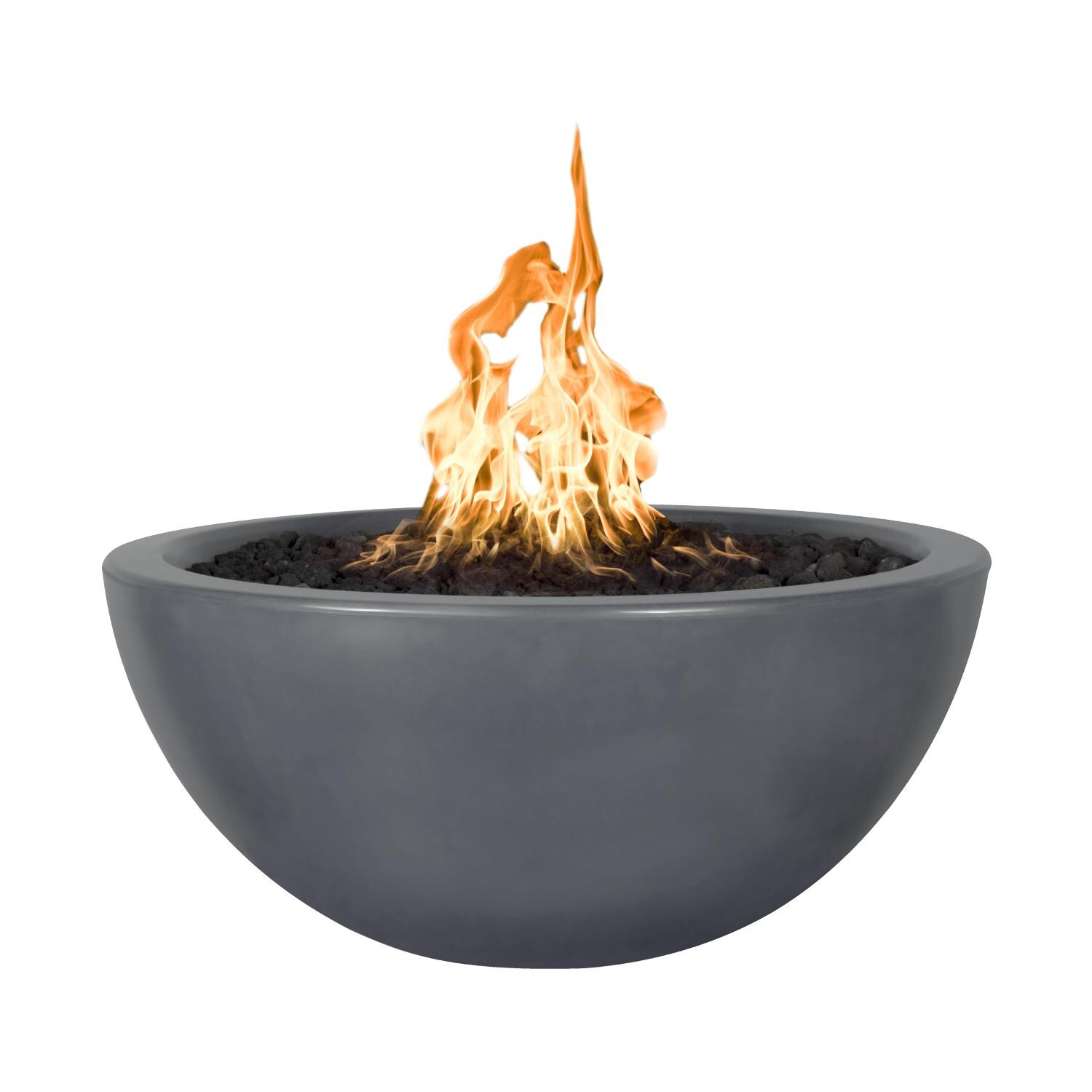 Gray Round Luna GFRC Fire Pit thumbnail