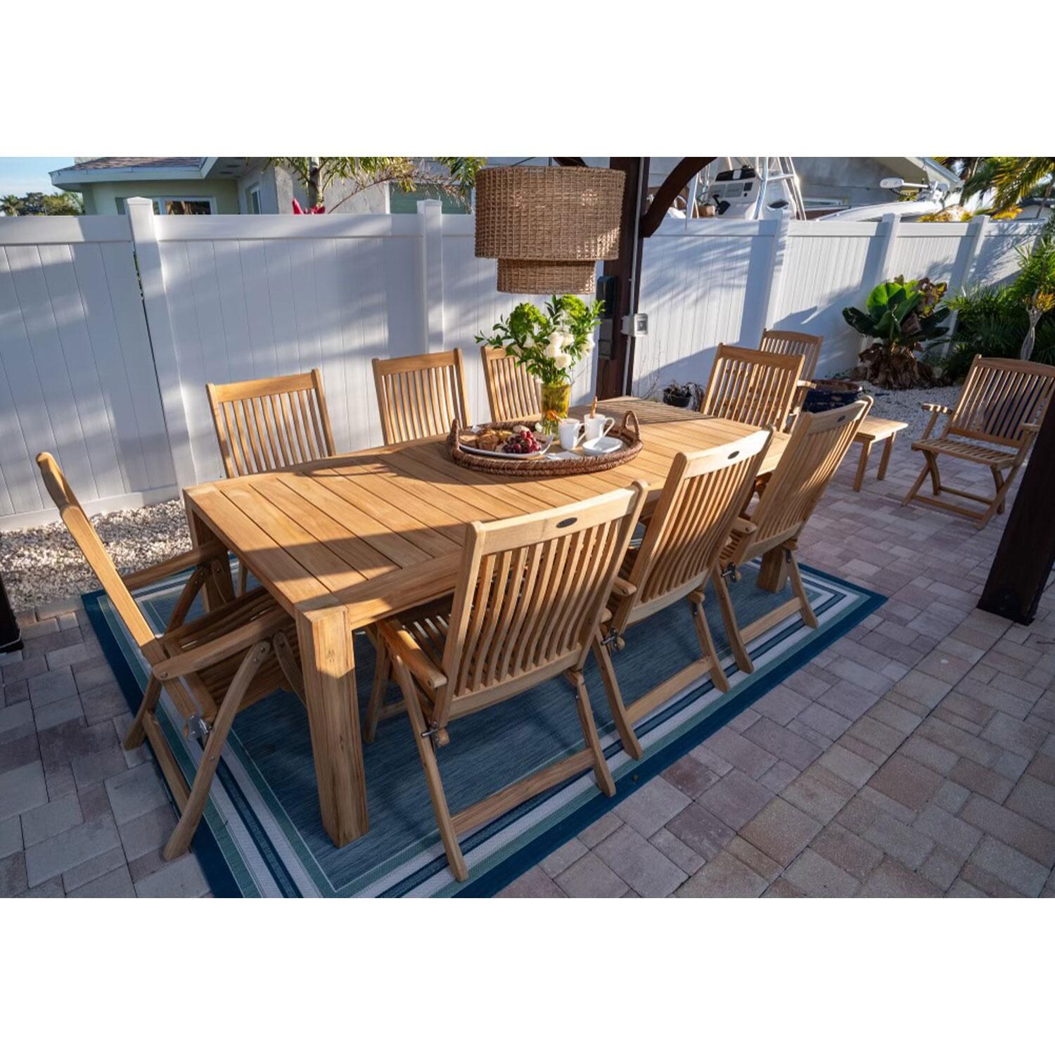 Royal Teak Collection Estate Teak Arm Chair - W/ Dining Set (Not Included) - Lifestyle thumbnail