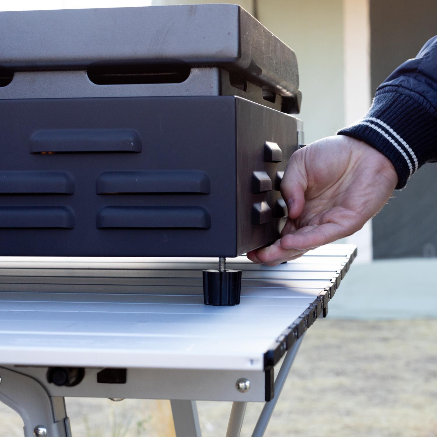 Camp Chef VersaTop 250 Single Burner Portable Flat Top Propane Gas Grill - Adjustable Leveling Legs thumbnail