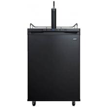 Summit 24-Inch 5.6 Cu. Ft. Freestanding Single Tap Beer Dispenser / Kegerator - Black - SBC635M image