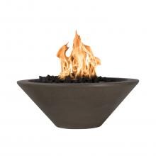 Top Fires by The Outdoor Plus Cazo 24-Inch Propane Gas Fire Bowl - Chocolate - Match Light