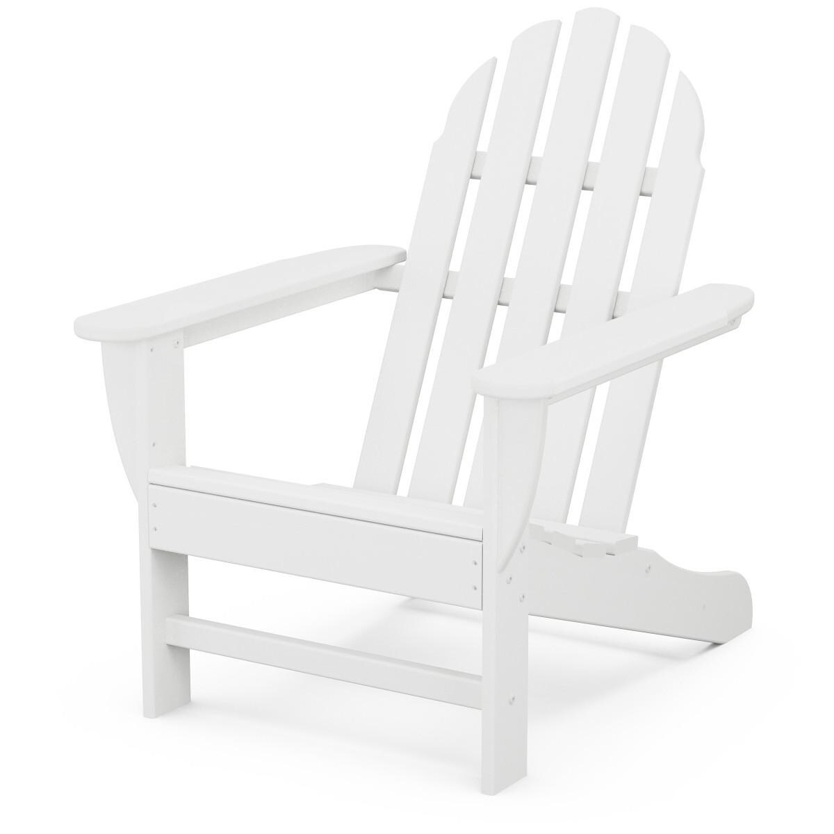 POLYWOOD PWS417-1-WH Classic Adirondack 3-Piece Set - Chair