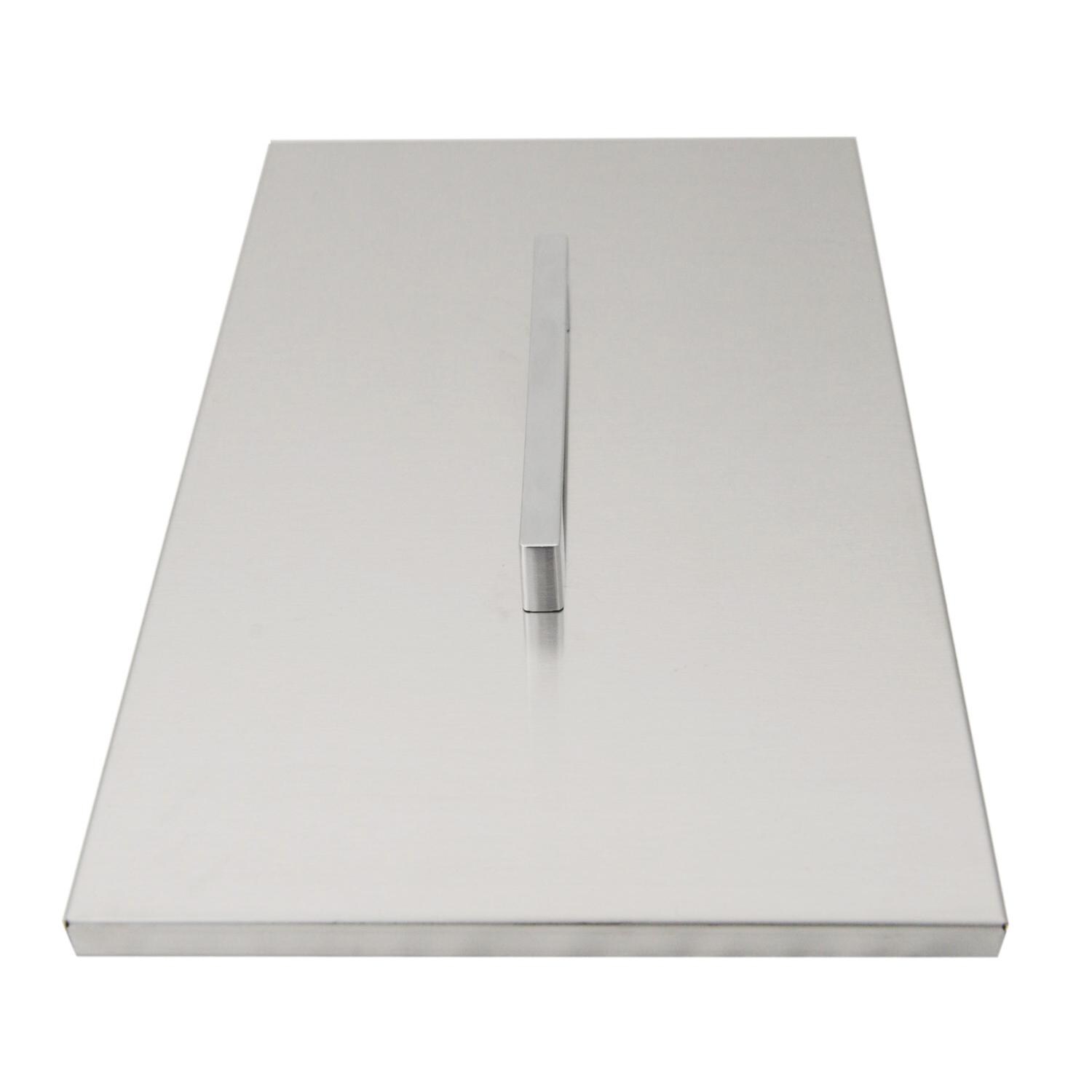 Sunstone Dual Mount 14-Inch Ice Bin With Cover - Stainless Steel Lid thumbnail