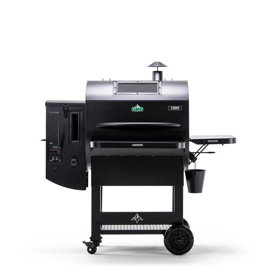 Green Mountain Grills LEDGE Prime Ledge Prime 2.0 WiFi Pellet Grill - Angled - White Background thumbnail
