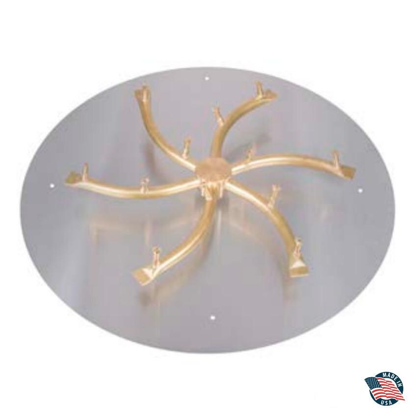 24 inch S Bullet Burner with Round Aluminum Flat Pan thumbnail