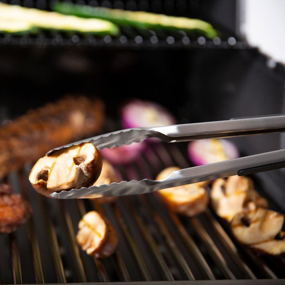 Broil King Stainless Steel 12-in Precision Baron Tongs - 64036 - Up Close - Detail thumbnail