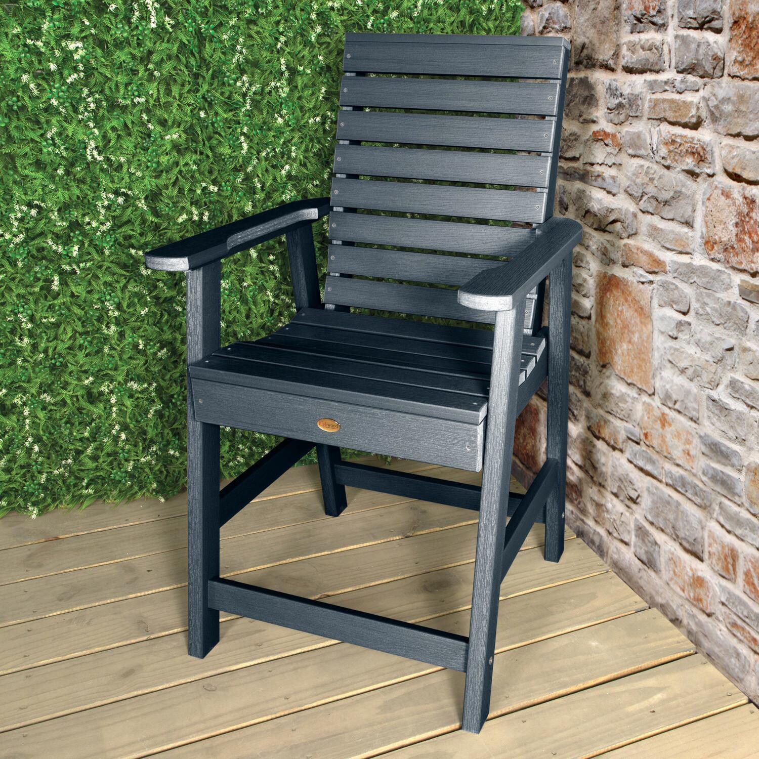 Lakeview Elm Pointe 5 Piece Round Counter Height Dining Set - Federal Blue - Chair - Lifestyle thumbnail