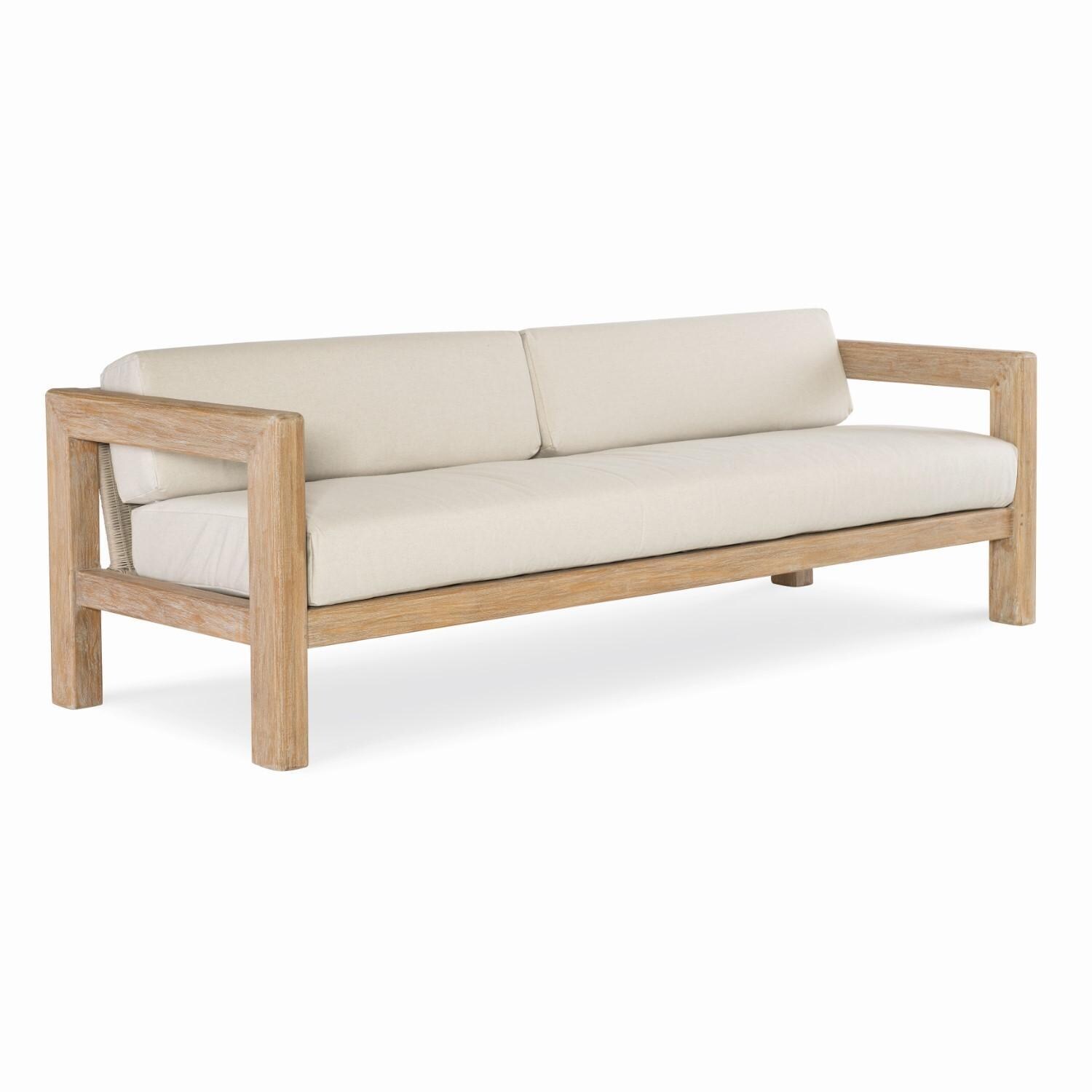 Sedona Teak Sofa in Canvas Canvas by Sunset West
