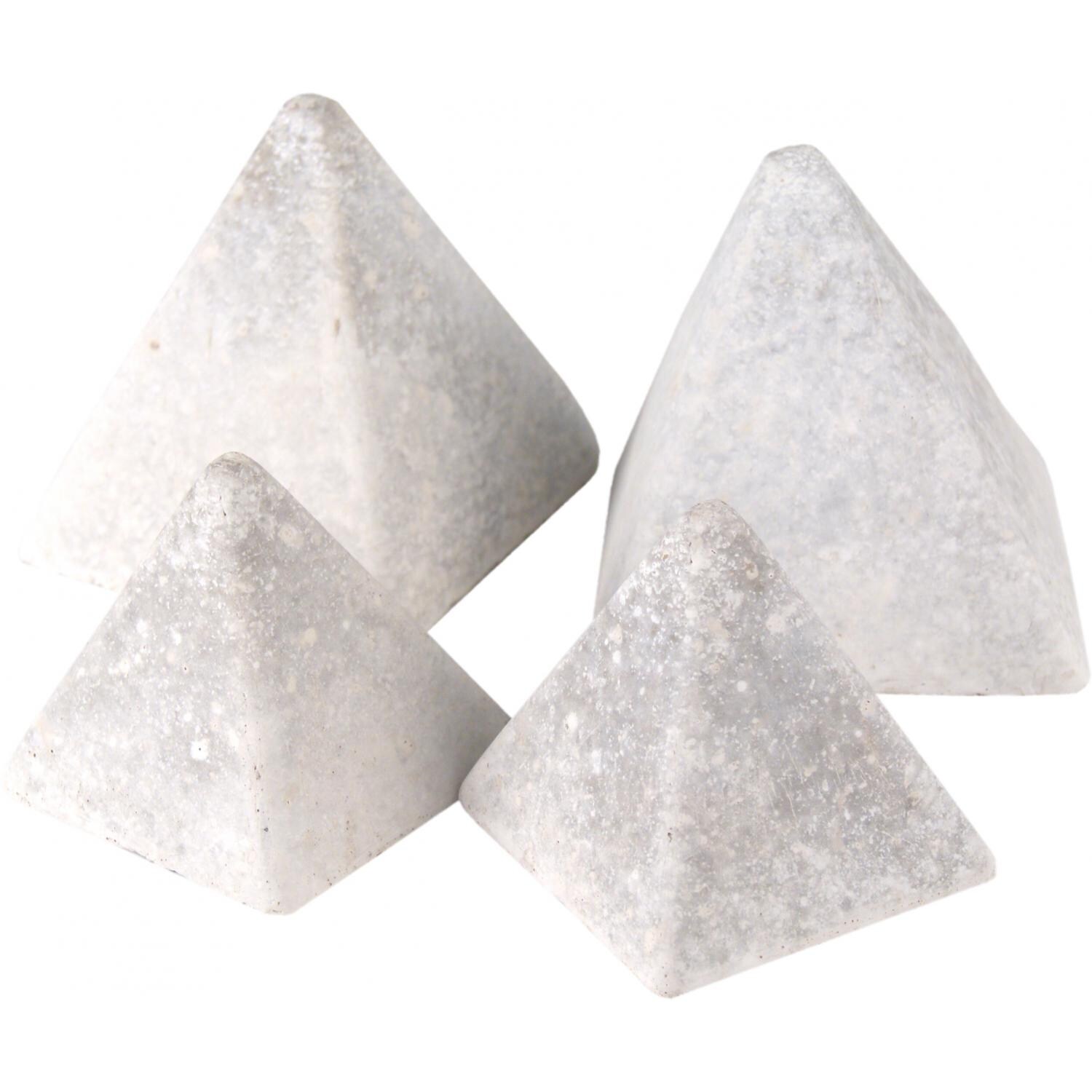 Peterson Real Fyre Decorative Geo Shapes Slate 4-Sided Pyramid Set - Set Of 4