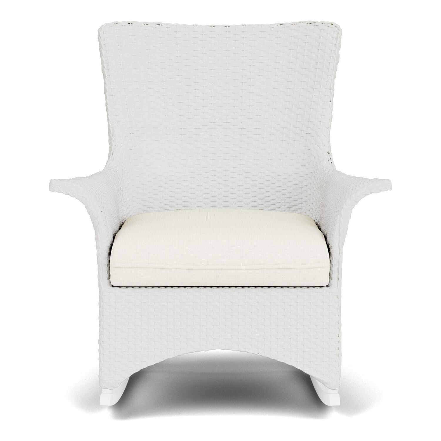Mandalay Lloyd Loom Rocking Chair in Matte White/Sailcloth Salt by ...