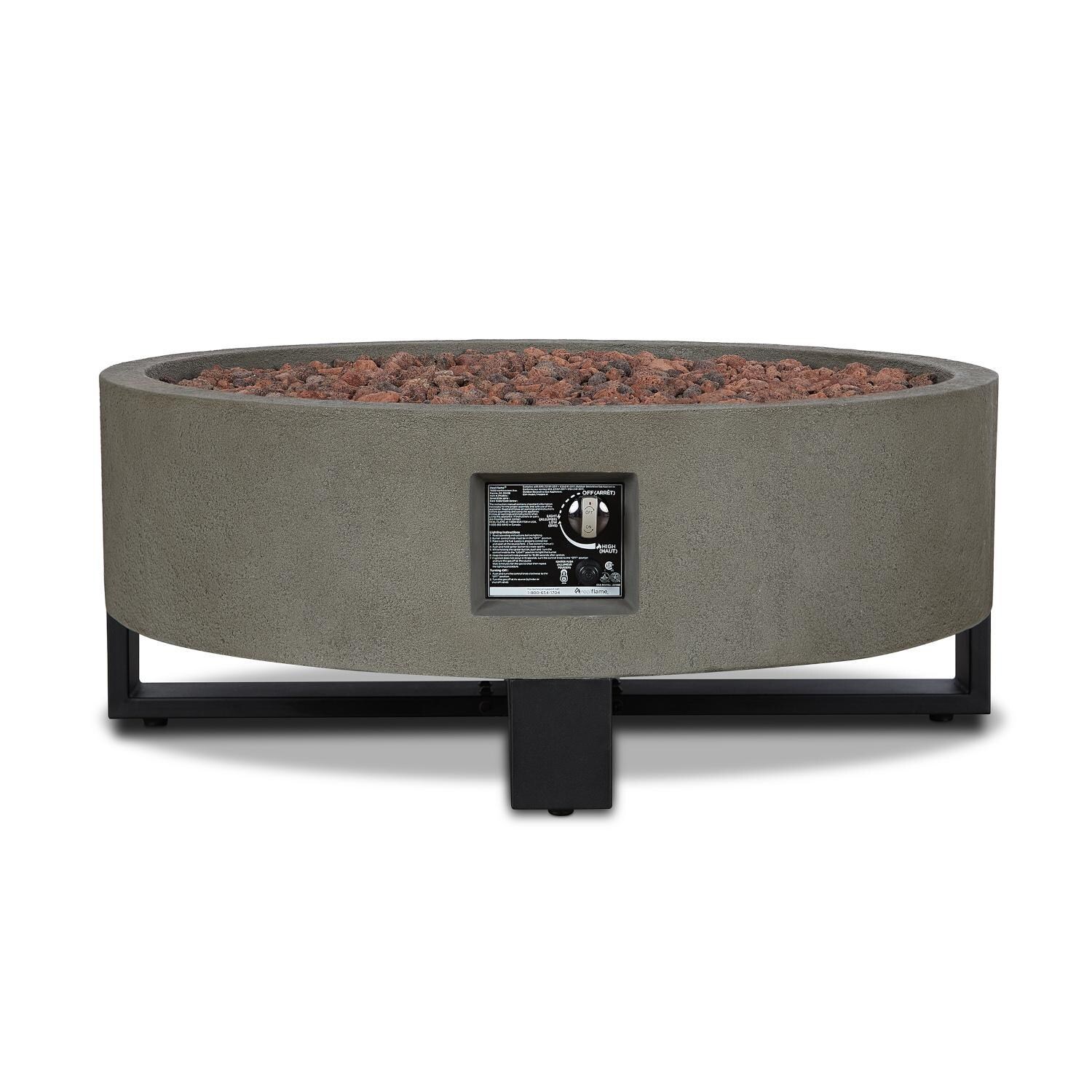 Lakeview Outdoor Designs SC-840LP-GLG Harborwood 40-Inch Round Propane Gas Fire Bowl - Controls thumbnail