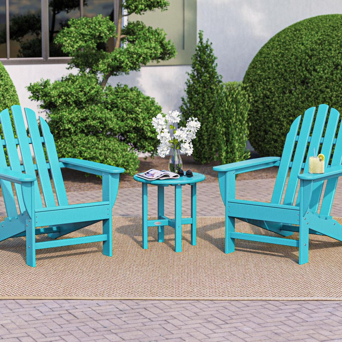POLYWOOD PWS417-1-AR Classic Adirondack 3-Piece Set thumbnail