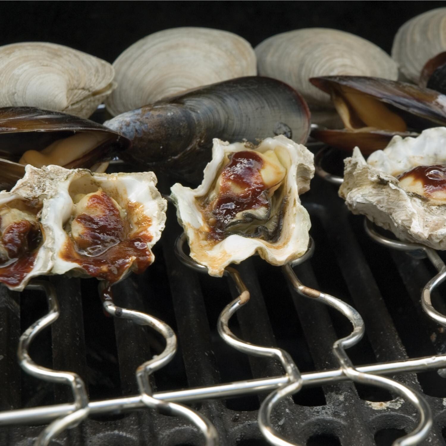 Steven Raichlen Stainless Steel Seafood Rack Detail thumbnail