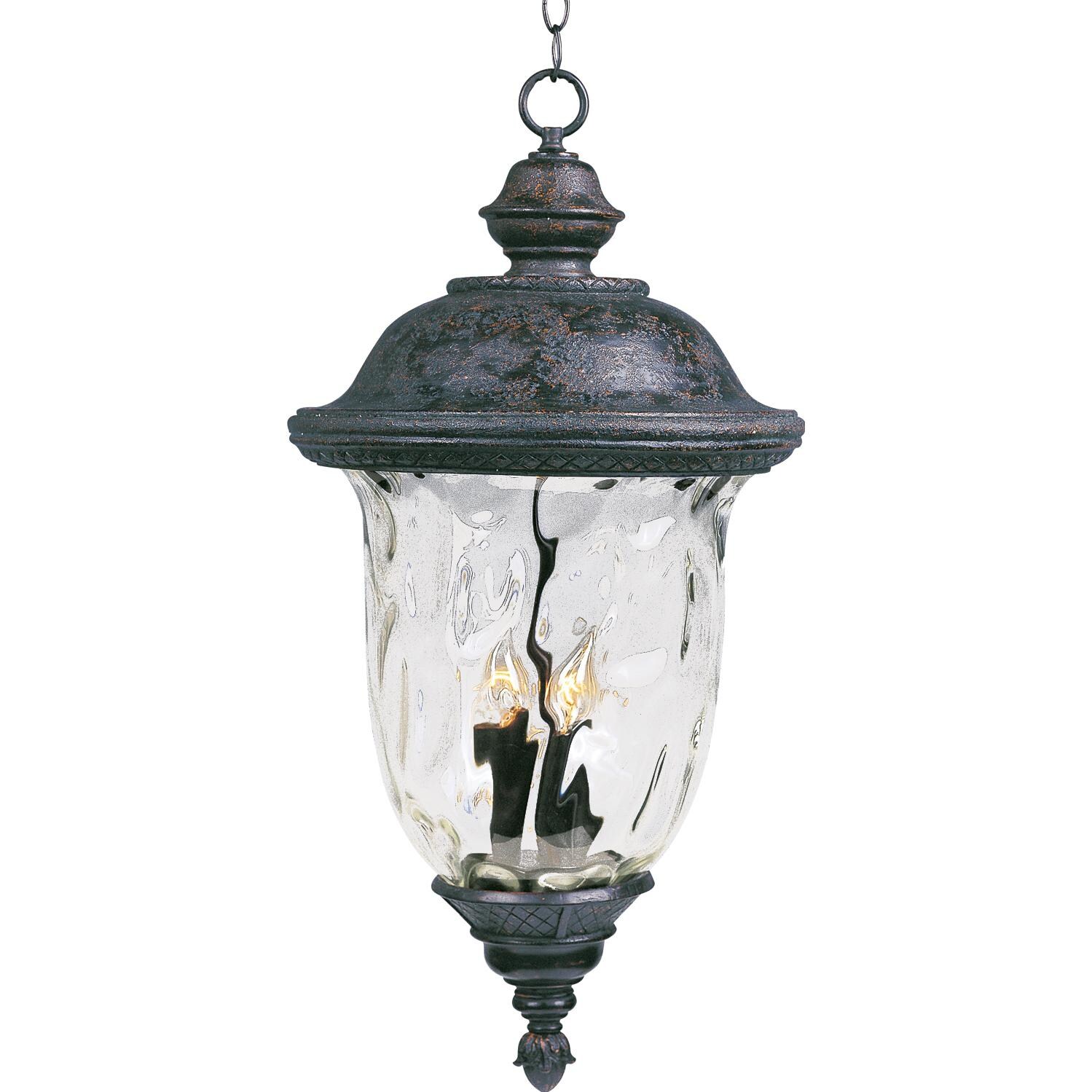 Maxim Carriage House VX 40427WGOB 60W 24-Inch Three Light Outdoor Hanging Lantern - Oriental Bronze thumbnail
