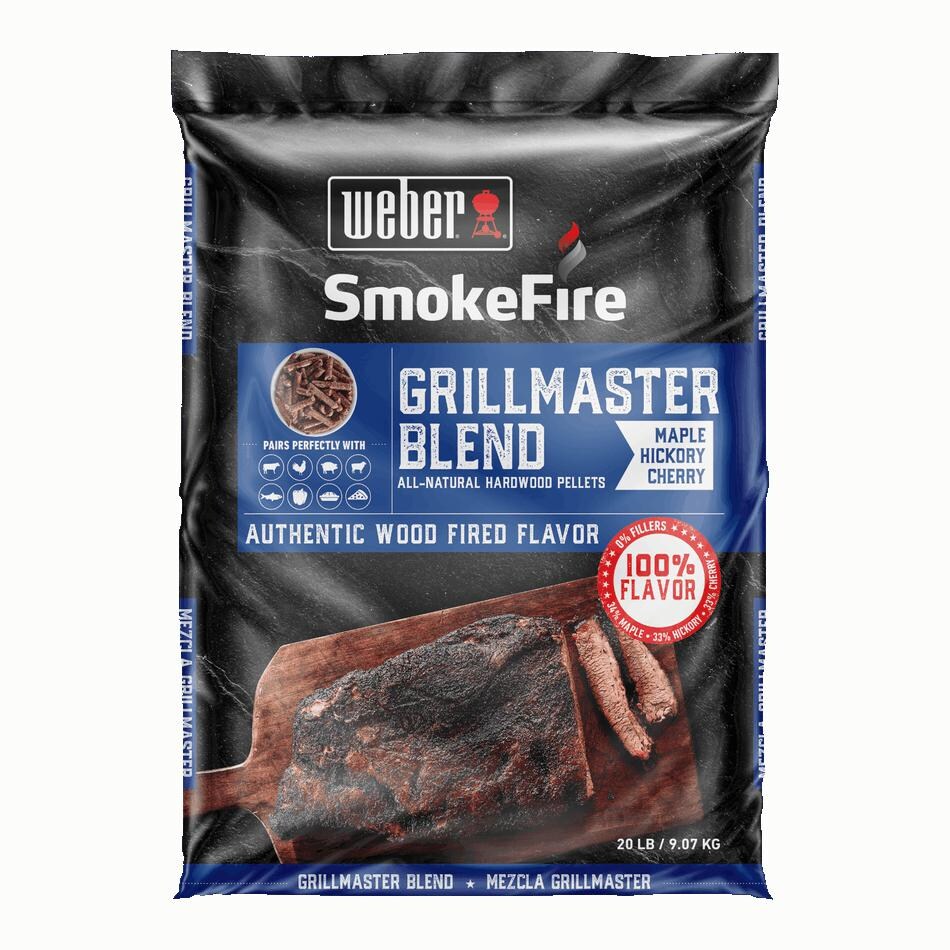 Weber 190001 Smokefire Grillmaster Blend All Natural Hardwood Pellets 20 Lbs Bbqguys