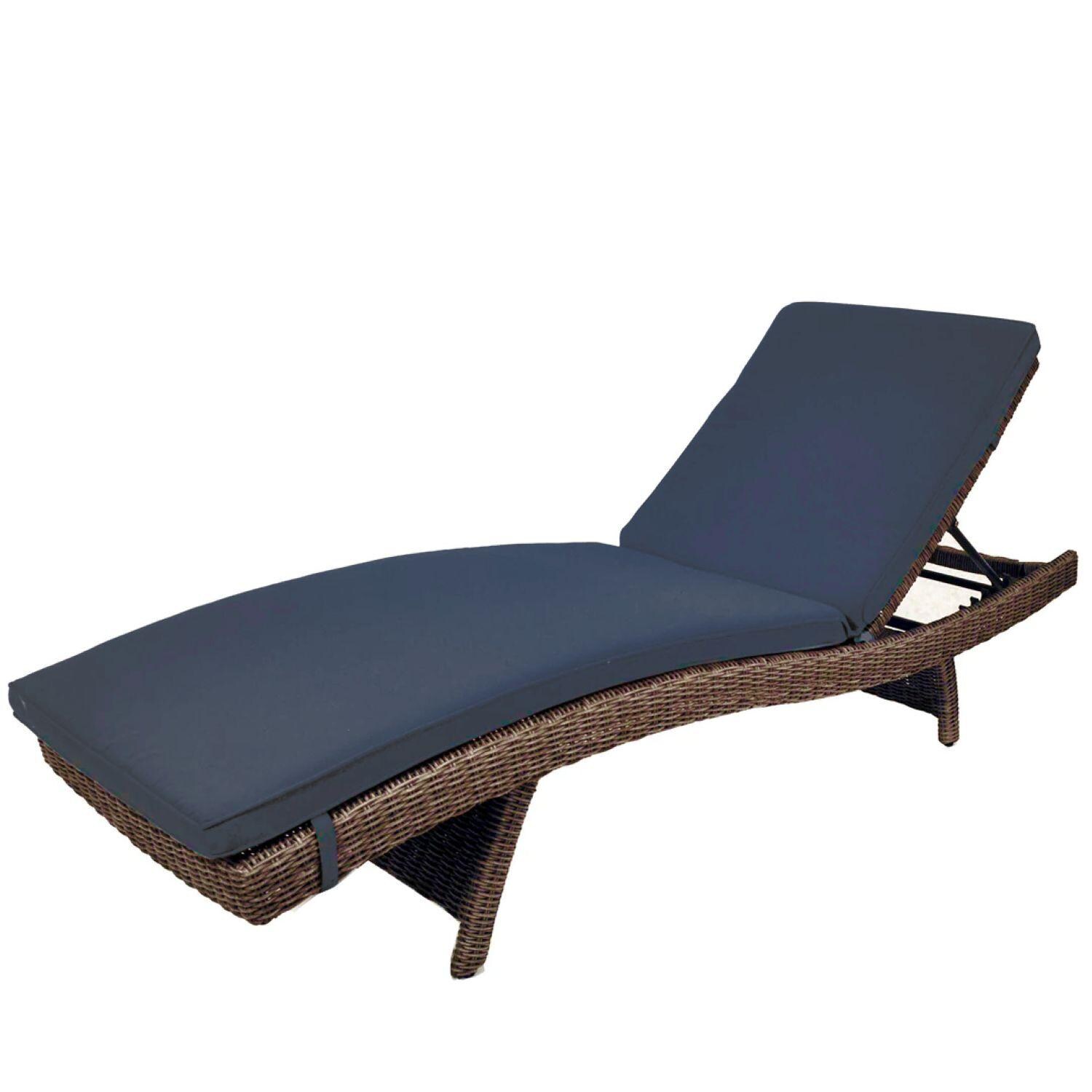 Palma Wicker Multi-Position Chaise Lounge in Spectrum Indigo By KETTLER - Display - White Background thumbnail