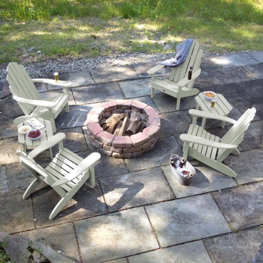 Paradise Key 6 Pc Set Recycled Plastic Seating Set in Eucalyptus By Lakeview Outdoor Designs - Lifestyle thumbnail