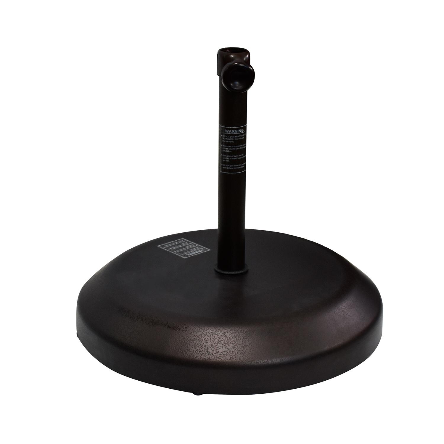 California Umbrella 70lb Bronze Umbrella Base With Wheels - Front View thumbnail