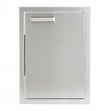 BBQGuys Sonoma Series 14-Inch Stainless Steel Right-Hinged Single Access Door - Vertical