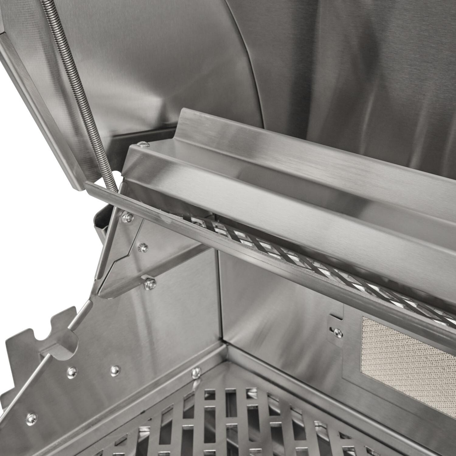 Coyote Outdoor Living 36 Inch SL-Series Built-In Natural Gas Grill - Rack Folded Up - Detail thumbnail