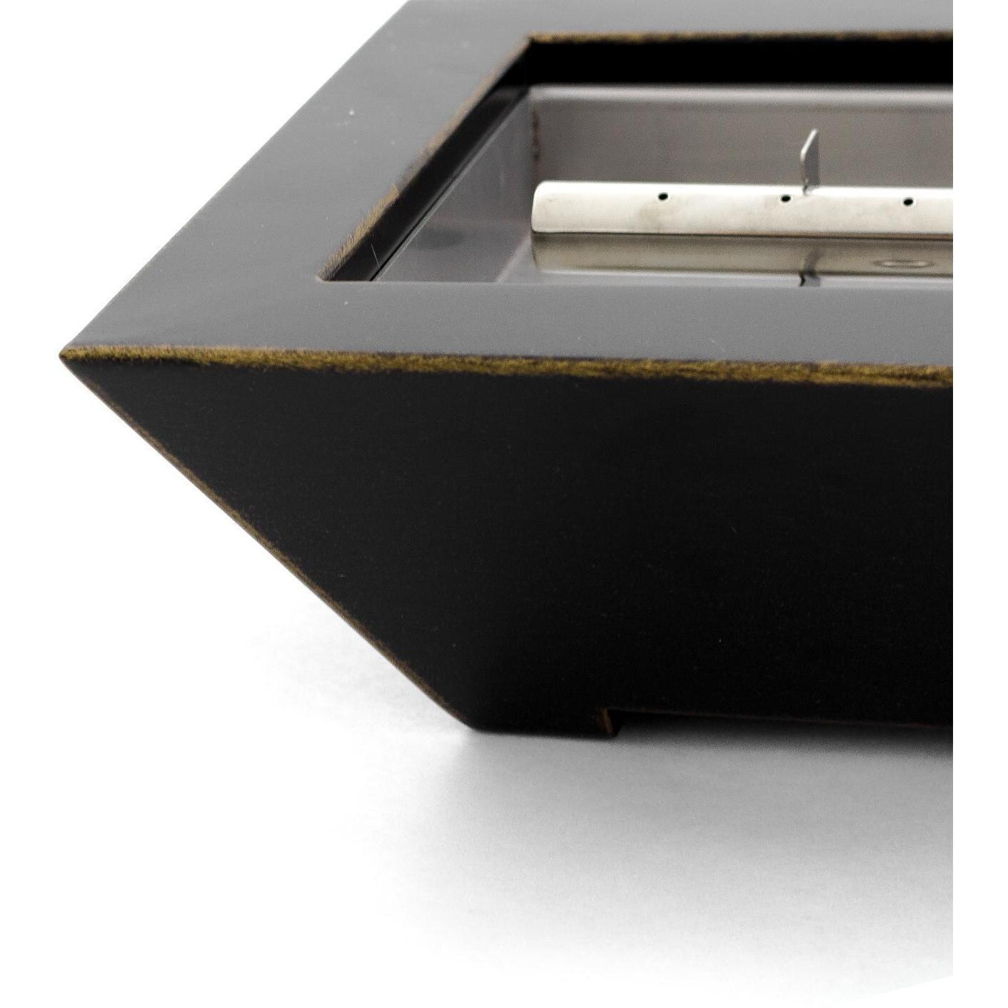 BBQGuys Signature Series Westfalen 24-Inch Table-Top Natural Gas Fire Pit - Oil Rubbed Bronze - Finish Detail thumbnail