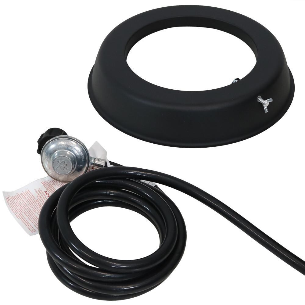 Ultimate Patio 48-Inch Rectangular Rustic Faux Wood Propane Gas Fire Pit Table - Tank Accessories thumbnail