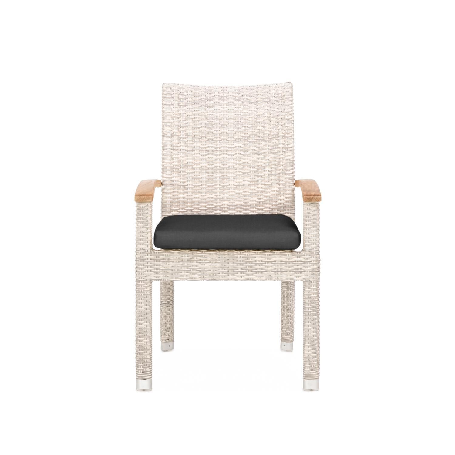 Oyster Bay Dining Chair in Stacking in Carbon By Teak + Table