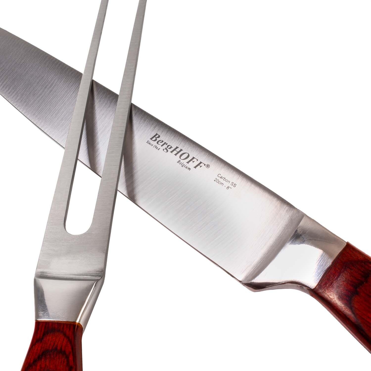BergHOFF Pakka Wood 9 Pc Stainless Steel Steak & Carving Knife Set - Carving Set - Detail thumbnail