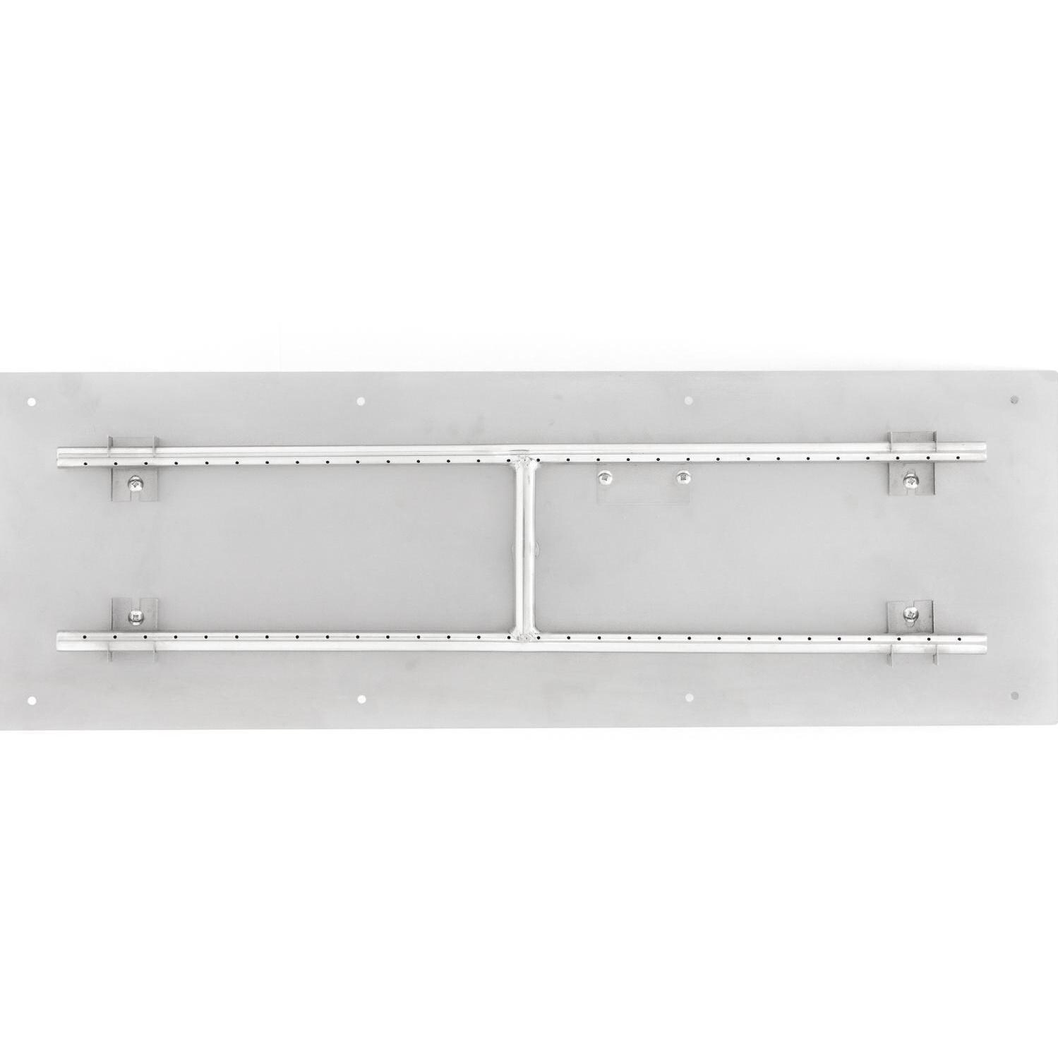 BBQGuys Signature Series 36-Inch Rectangular Propane Flat Pan With H-Burner - Top View thumbnail