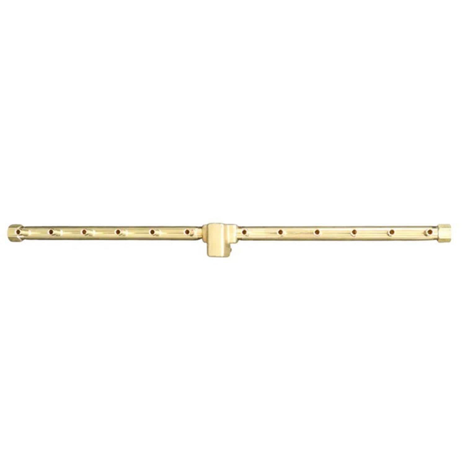 Warming Trends 25 5/8 Linear Brass Natural Gas/Propane Burner w/ 32 X 8-in Plate