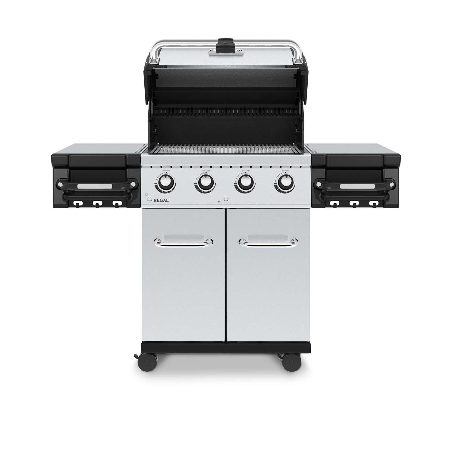 Broil King 956317 Regal S420 Pro 25-Inch Natural Gas Grill - Hood Open - White Background thumbnail