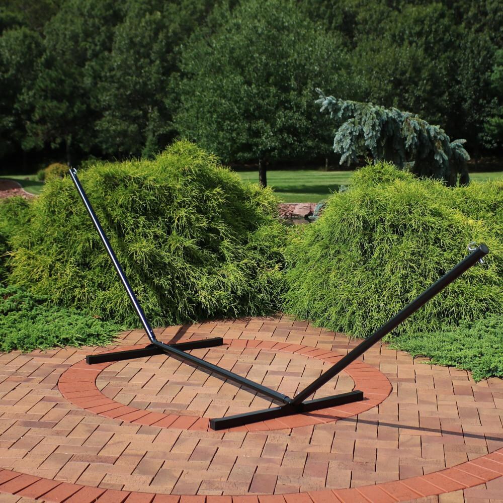 Ultimate Patio Steel Beam Hammock Stand - Black - Lifestyle thumbnail