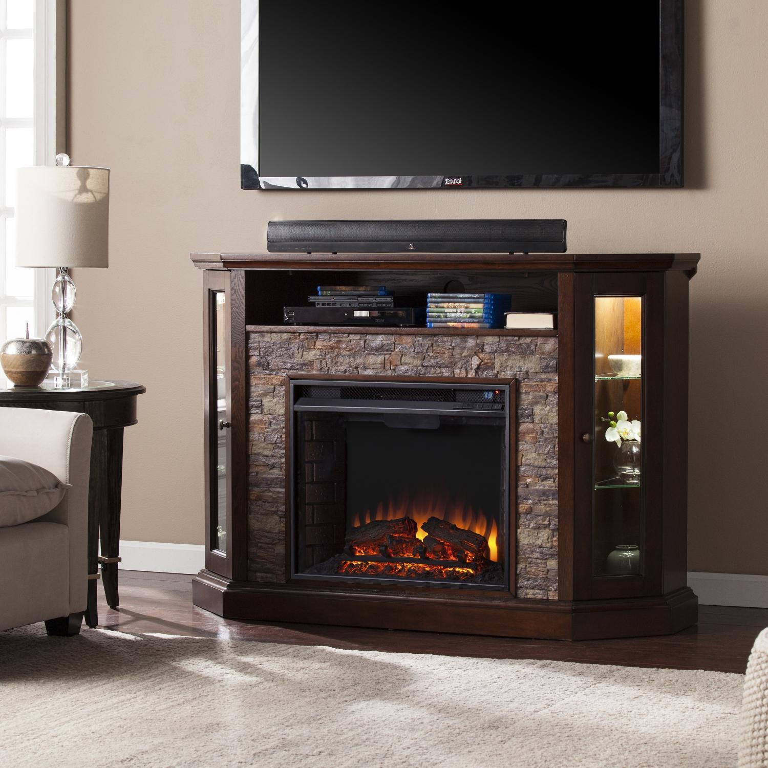 Southern Enterprises Redden 52-Inch Corner Convertible Electric