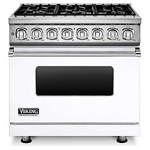 Viking Professional 7 Series 36Inch 6 Burner Natural Gas Dual Fuel