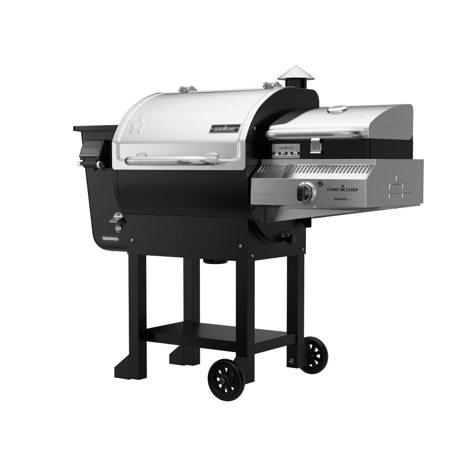 Camp Chef PG24CL Woodwind WiFi 24-Inch Pellet Grill With Propane Sidekick Sear Box - Right Side thumbnail