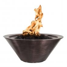 Top Fires by The Outdoor Plus Cazo 24-Inch Natural Gas Fire Bowl - Copper - Match Light image