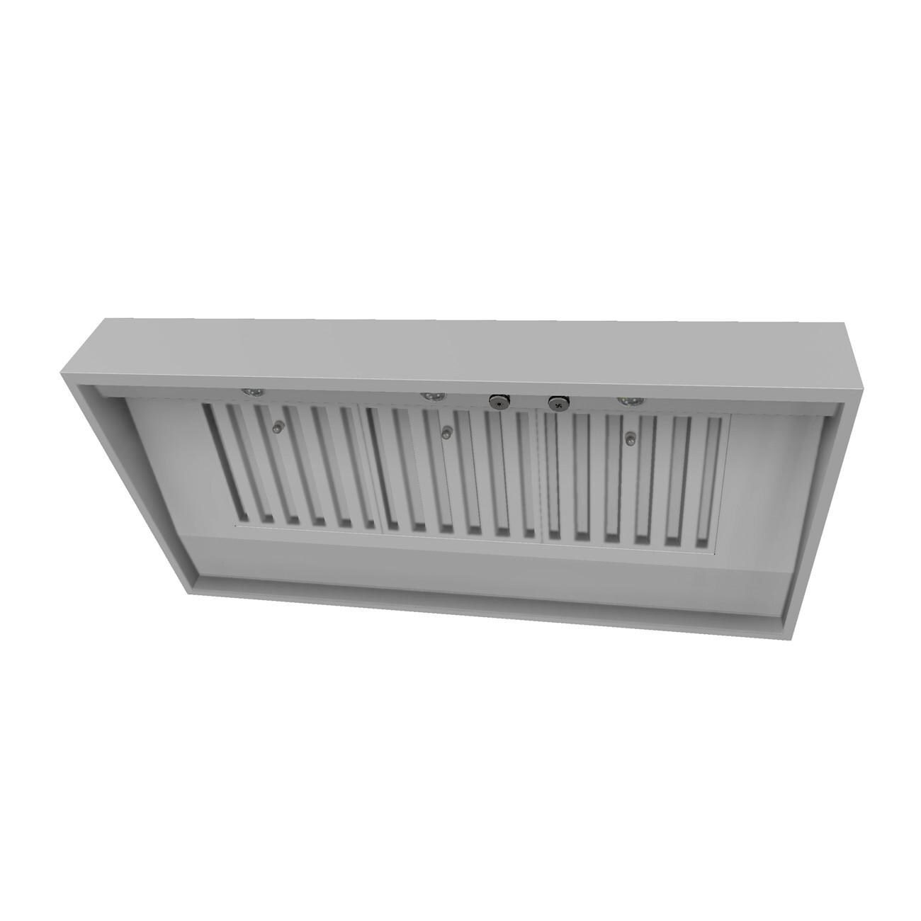 Vent-A-Hood PRH18-M48x30 SS 48-Inch 630 CFM M-Line Outdoor Vent Hood & Duct Cover for 8 ft Ceilings - From Below thumbnail