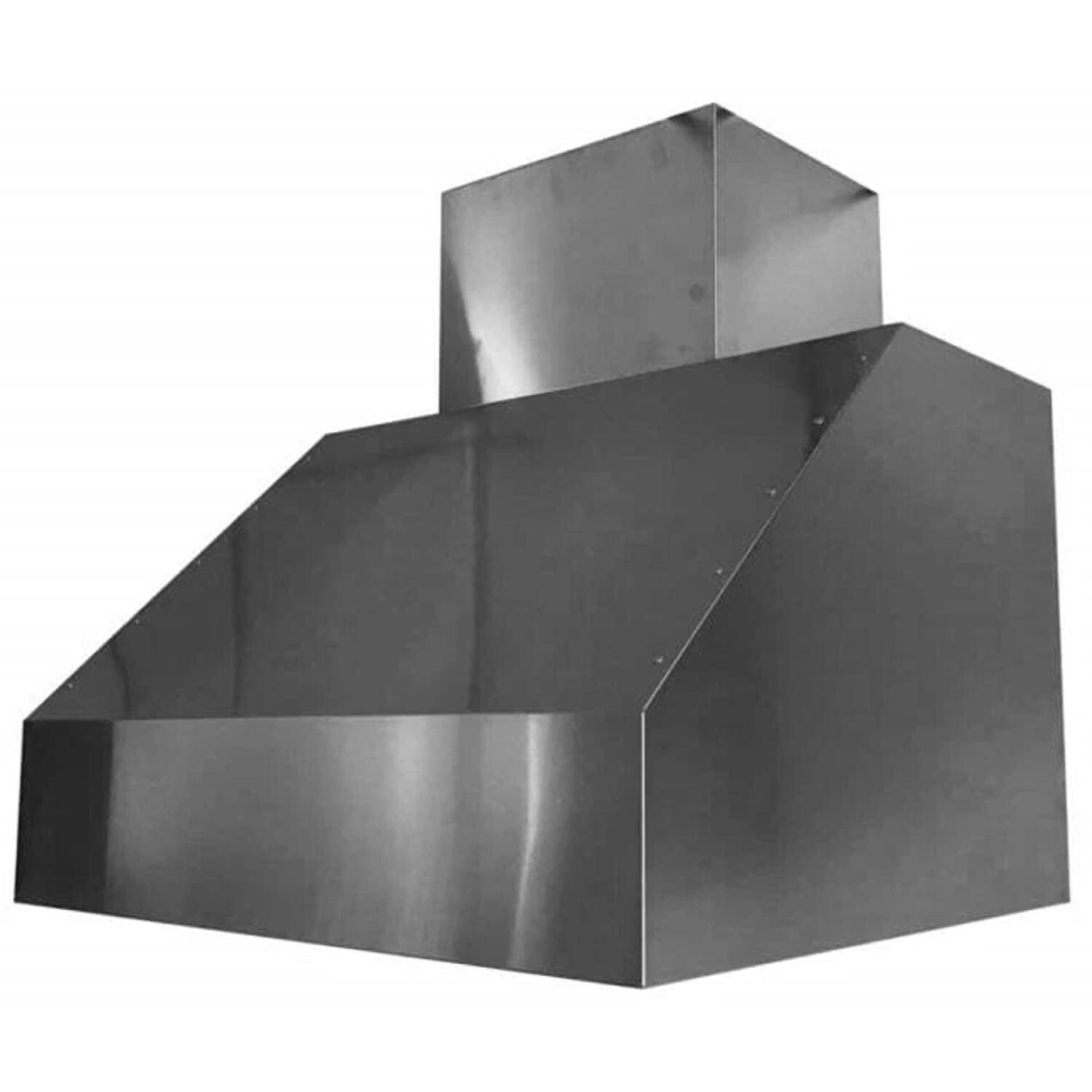 Trade-Wind 7266 Trade-Wind 66-Inch Outdoor Vent Hood - Stainless Steel - Hood Only - Right Angle - White Background thumbnail