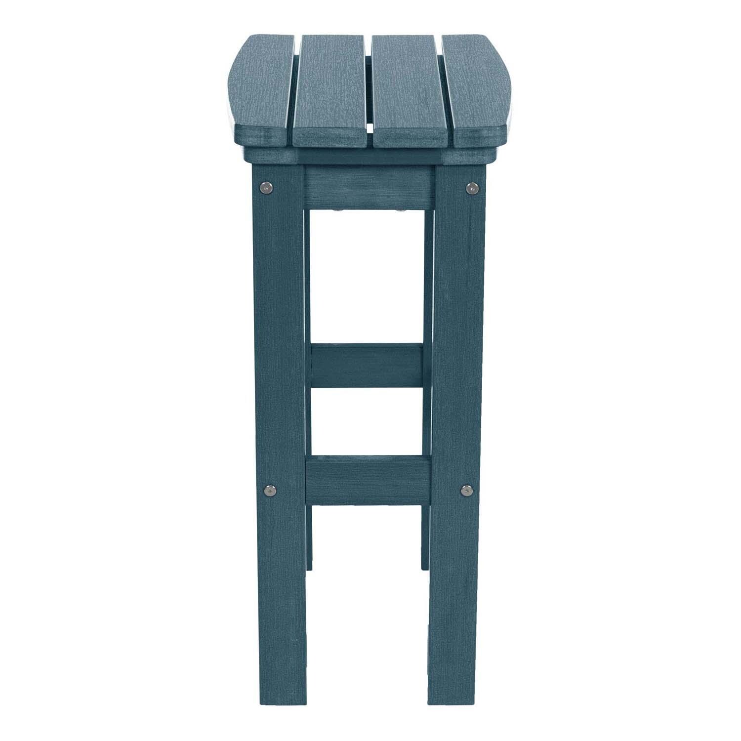 Hart Lane Polyresin Bar Stool in Nantucket Blue By Lakeview Outdoor Designs - Side - White Background thumbnail
