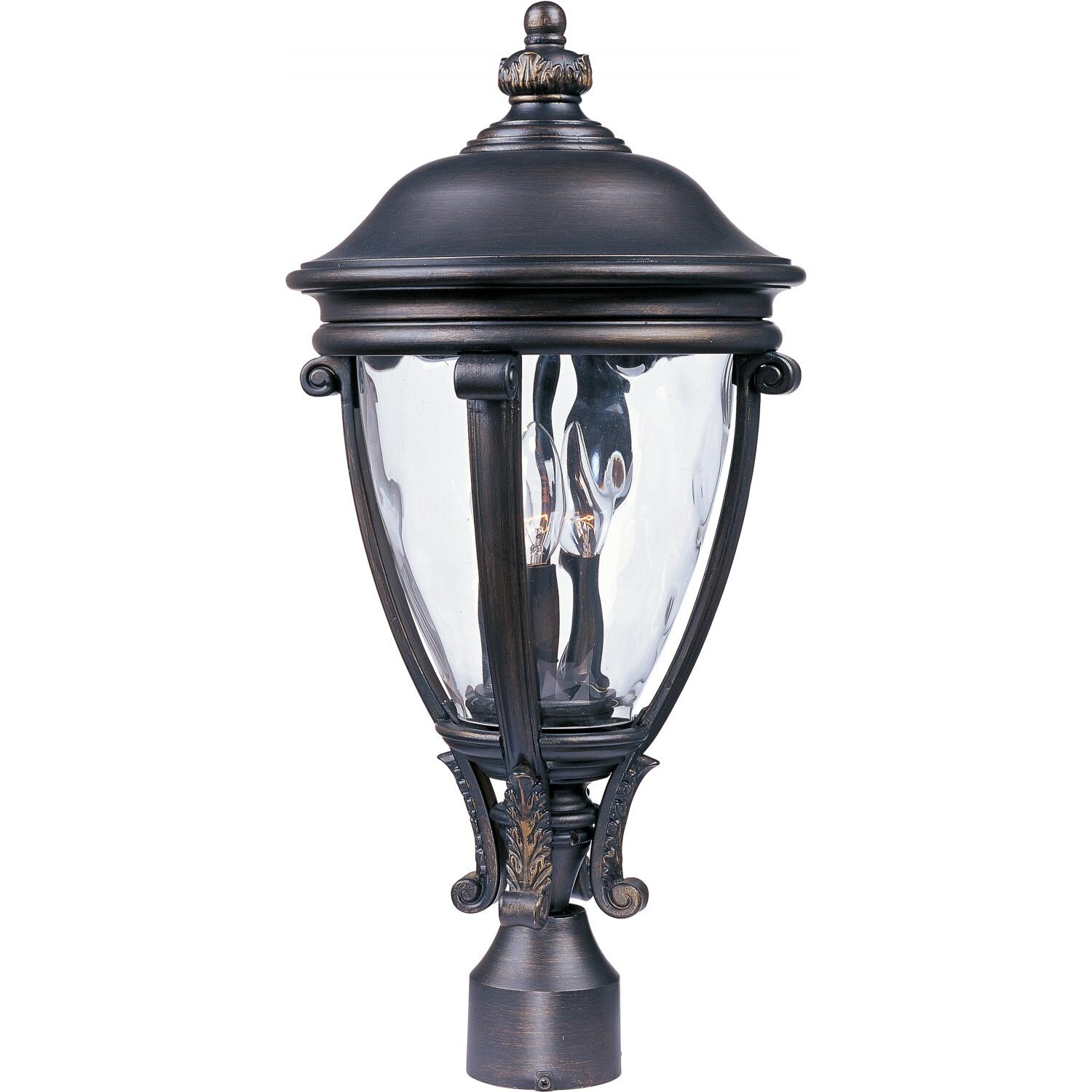 Maxim Camden VX Three Light 23-Inch Outdoor Post Light - Golden Bronze - 41421WGGO