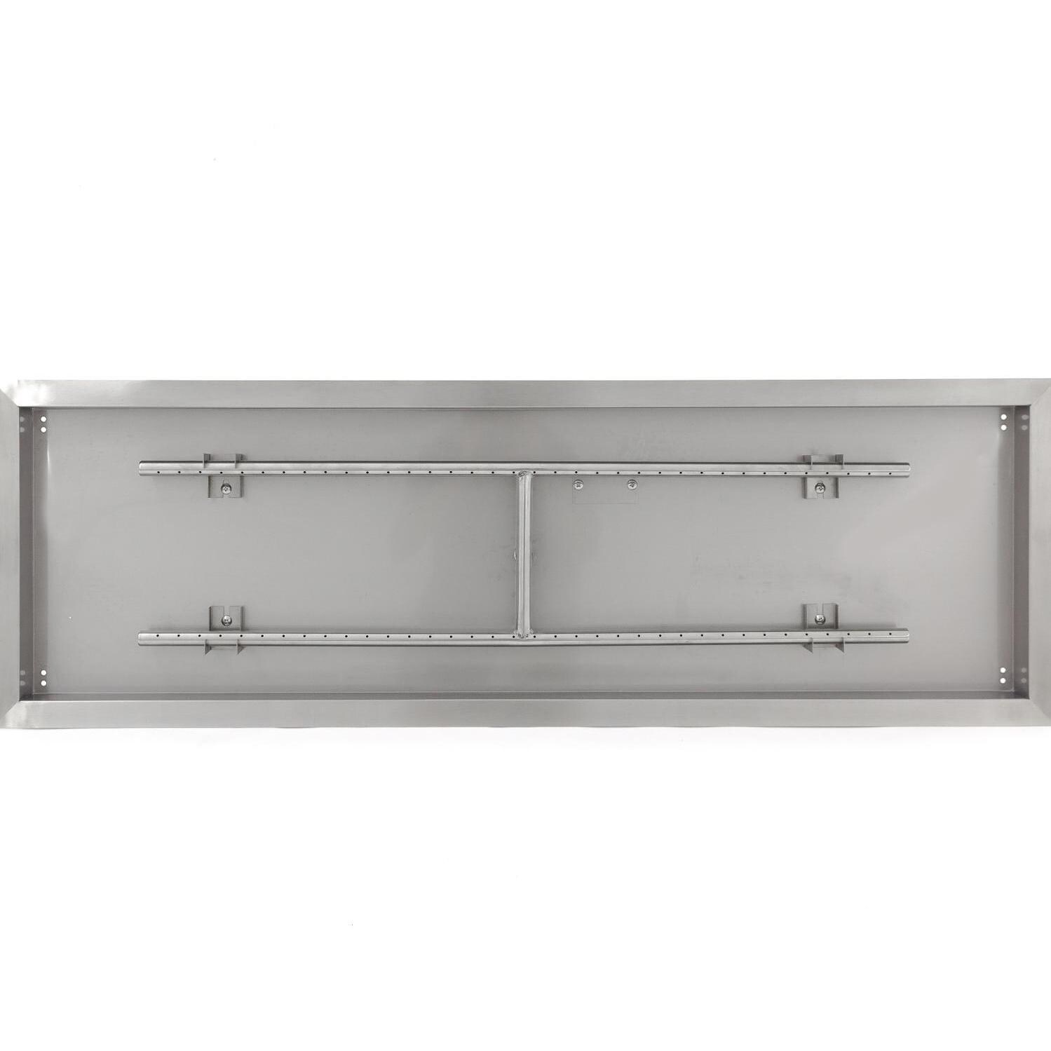  BBQGuys Signature Series 48-Inch Rectangular Natural Gas Drop-In Pan With H-Burner - Top View thumbnail