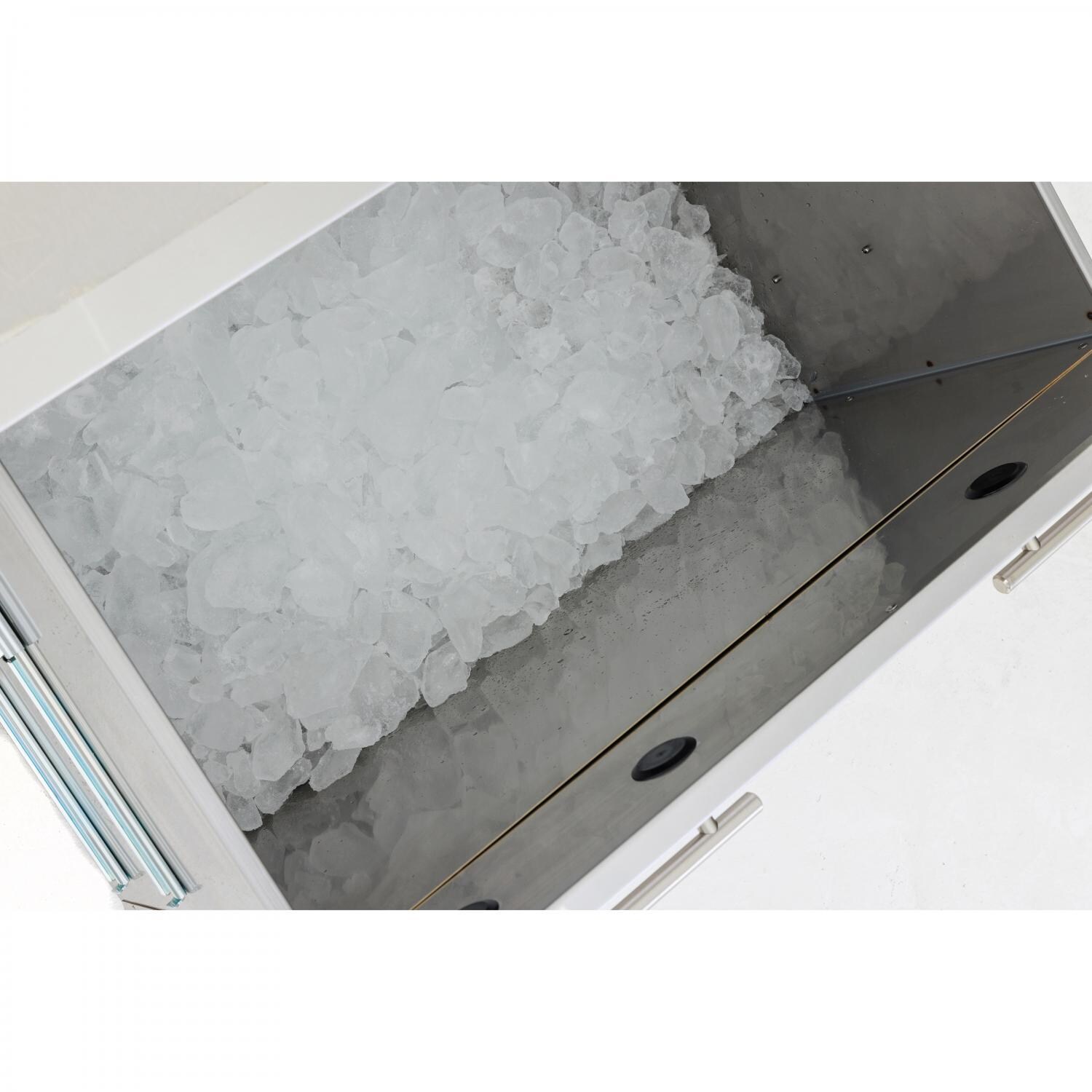 Blaze 30-Inch Insulated Ice Drawer - BLZ-ICE-DRW-H - Open Drawer With Ice thumbnail