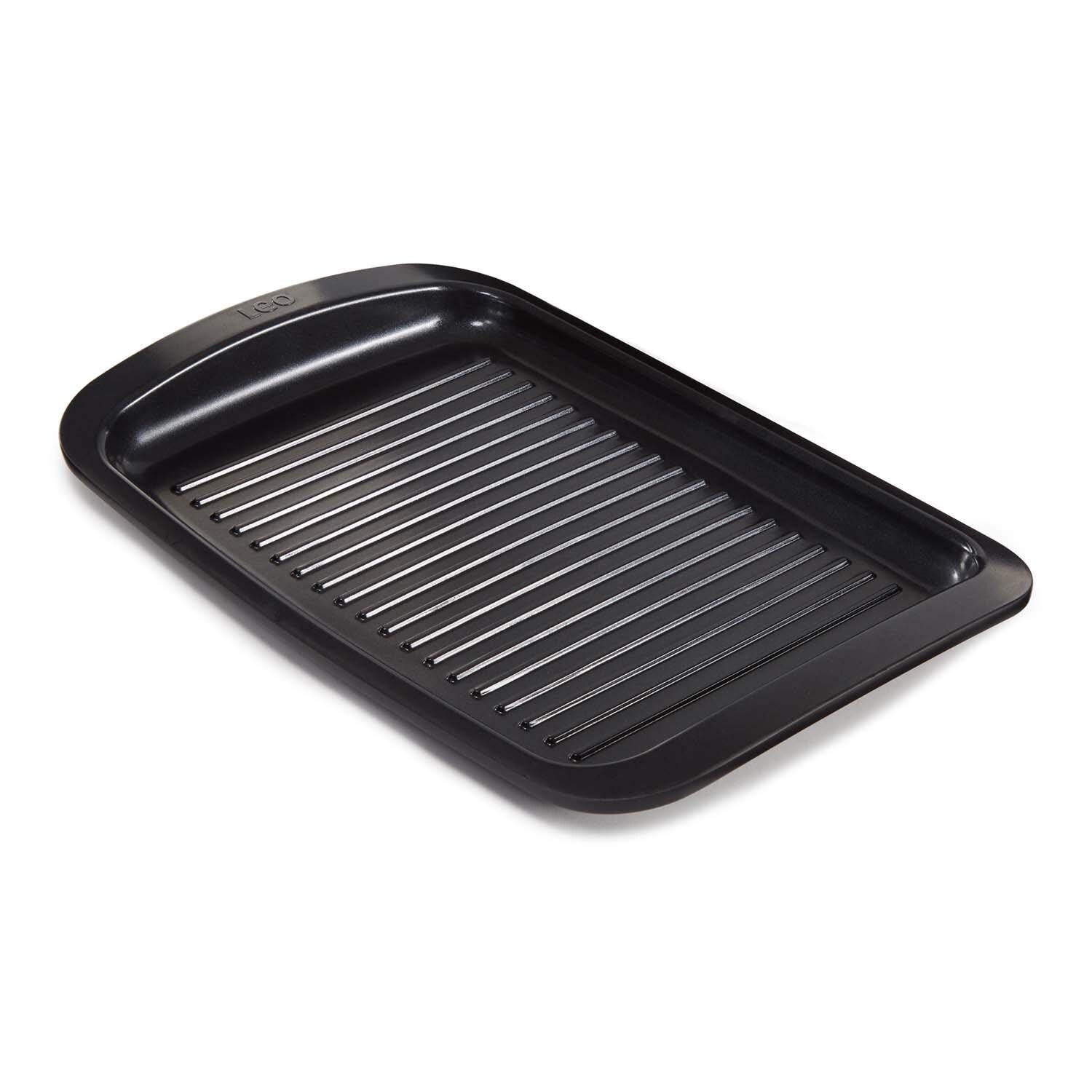 BergHOFF 12 3/4-in Leo Graphite Nonstick Recycled Cast Aluminum Teppanyaki Grill Plate - White Background thumbnail